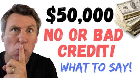 I Need 50000 Fast With Bad Credit